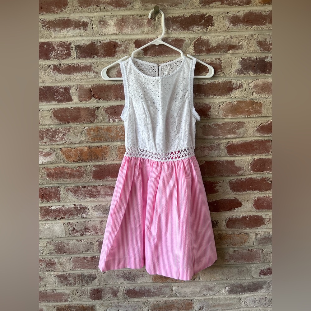 Lilly Pulitzer White and pink Dress with cute details